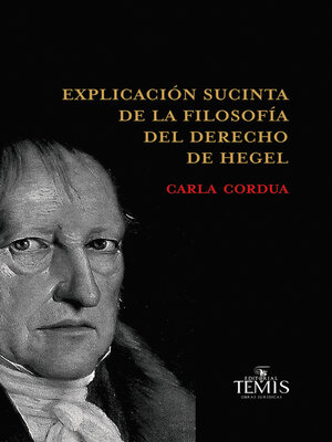 cover image of Explicación sucinta de la filosofía del derecho de Hegel